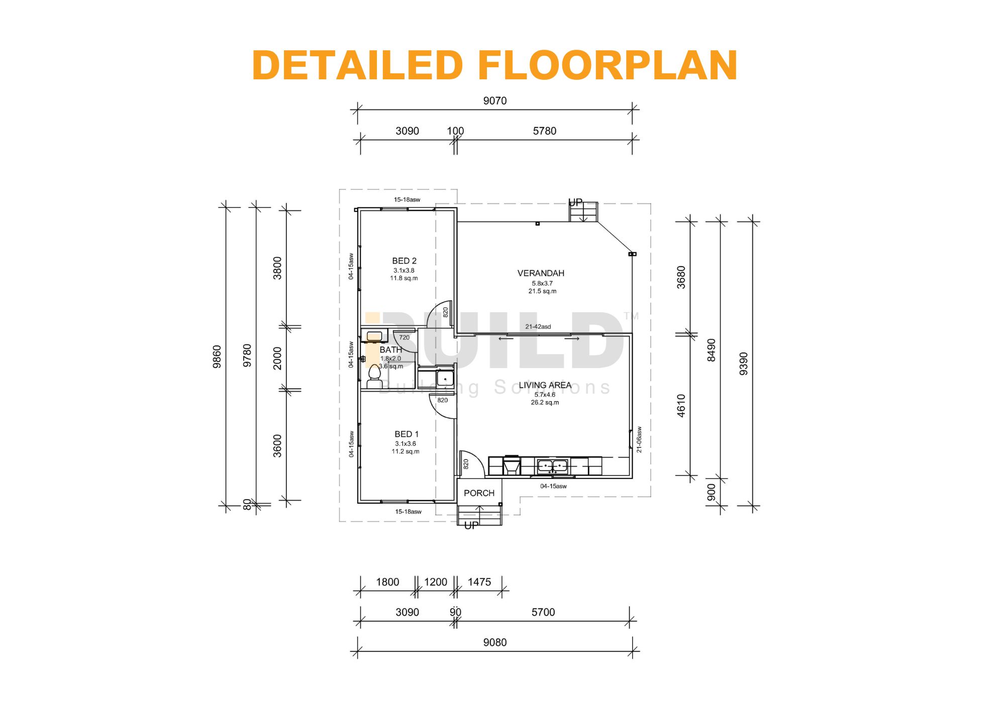 Kit Homes Seymour Detailed Floorplan V Ibuild Building Solutions