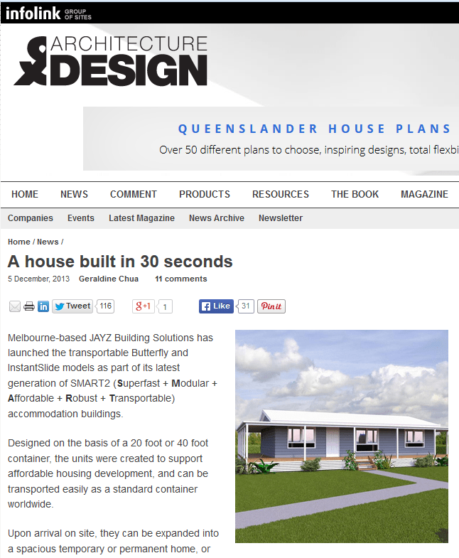 iBuild featured in Architecture & Design