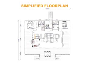 Kit Homes Bendigo Simplfied Floorplan