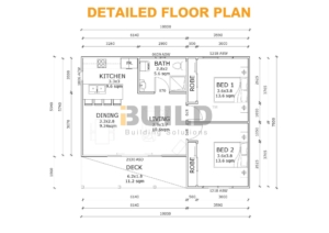 Kit Homes Emerald Detailed Floorplan