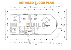 Kit Homes Banksia LS Detailed Floorplan