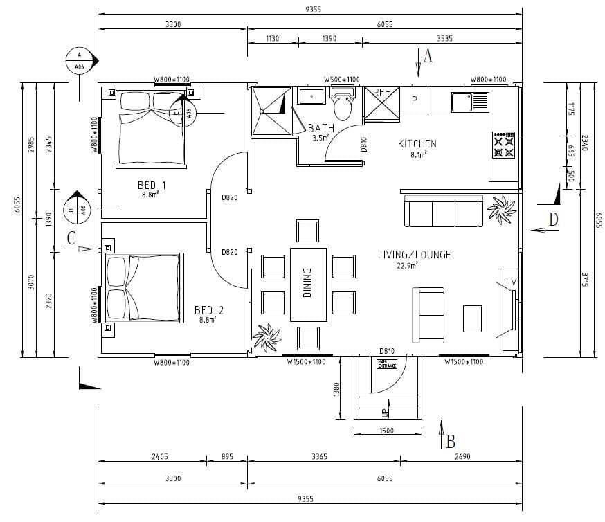 iBuild Lekofly Melbourne display unit cabin floor plan