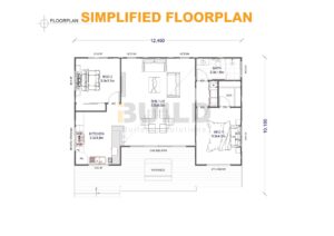 Kit Homes Mackay Simple Floor Plan V2
