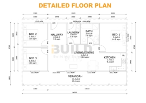 Kit Homes Wodonga LS DETAILED FLOOR PLAN WATERMARKED