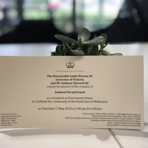 Governor VIC Reception Invitation