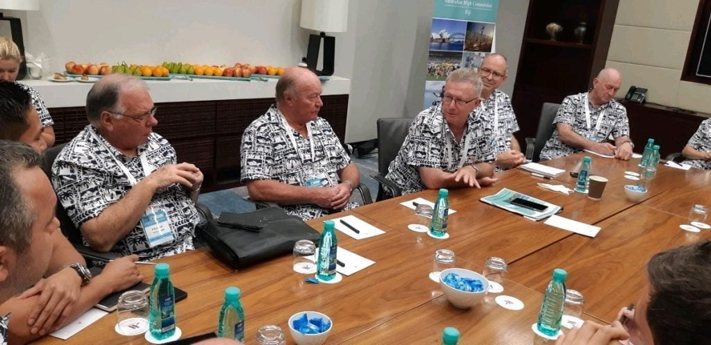 Round table meeting with Australian assistant trade Minister in Fiji