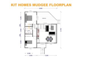 Kit Homes Mudgee Floor Plan V2