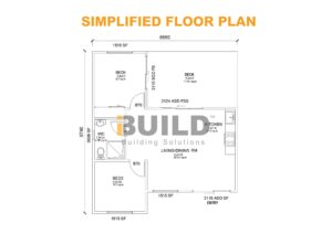 Kit Homes Mudgee Simplified Floor Plan