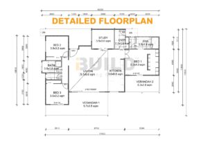 Kit Homes Townsville Detailed Floor Plan V2