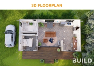 Kit Homes Ballina 46 3D Floor plan