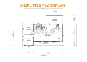 Kit Homes Moree Simplified Floorplan