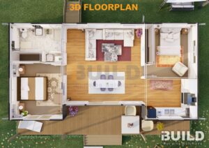 Kit Homes MELROSE 42 3D FLOORPLAN