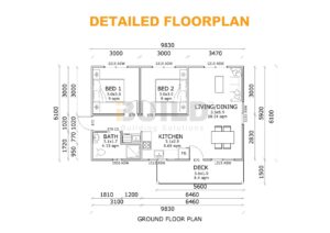 Kit Homes PARRAMATTA Detailed Floorplan