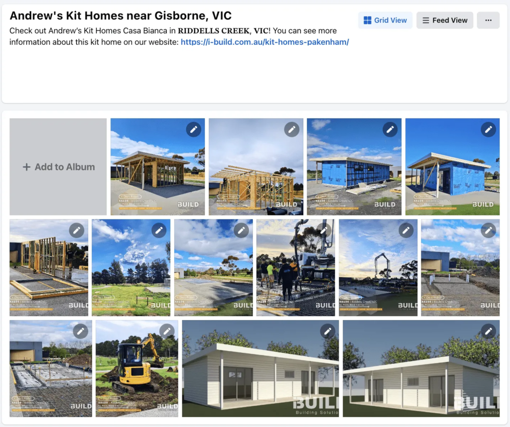 iBuild Kit Homes Gisborne Facebook Album
