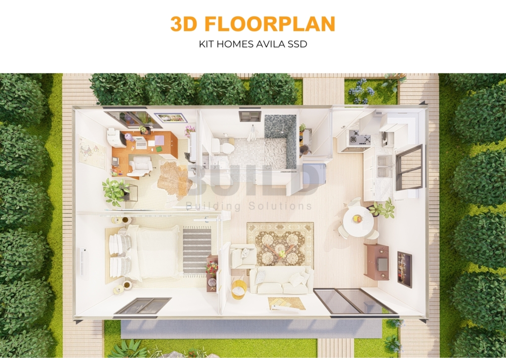 Kit Homes AVILA SSD 3D FLOORPLAN