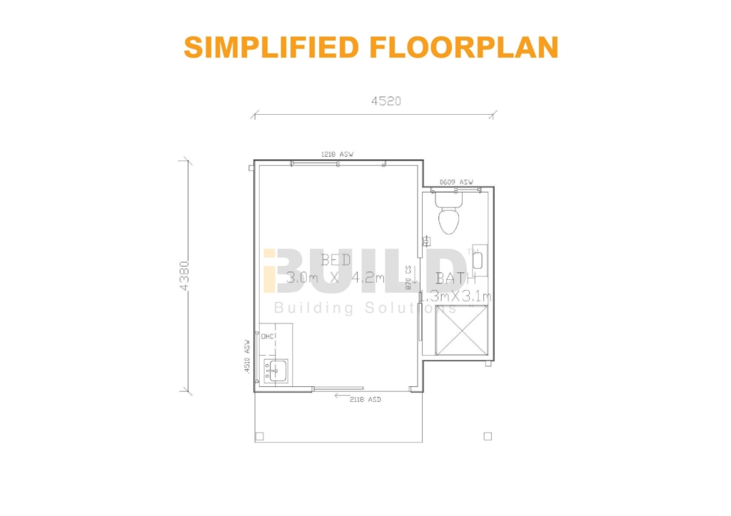 Kit Homes Stawell Simplified Floorplan